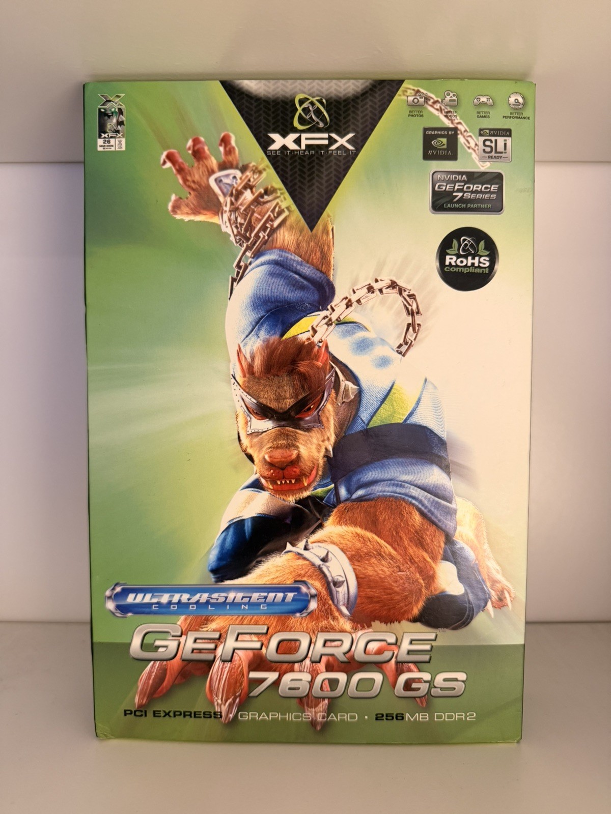 XFX Nvidia GeForce 7600 GS, 256MB 128BIT DDR2
