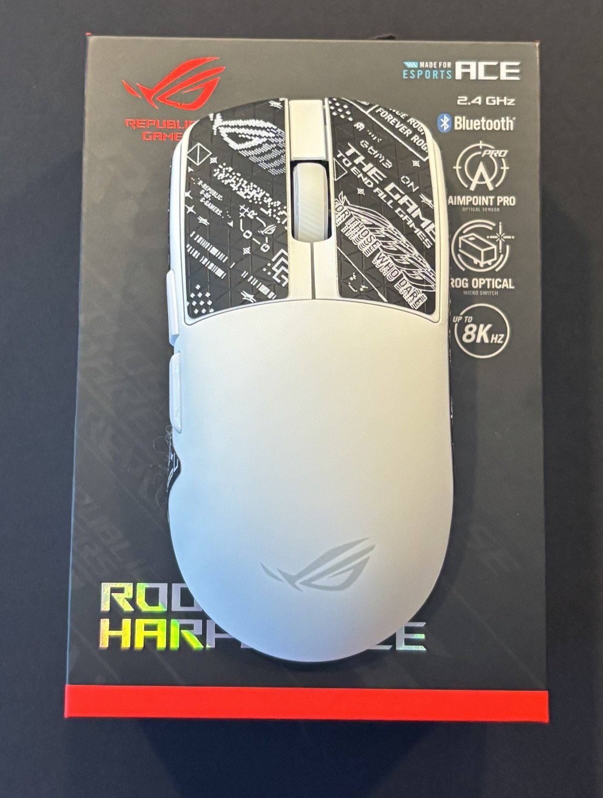 ASUS ROG Harpe II Ace White - MINT CONDITION, CHEAP PRICE, SHIPS FAST