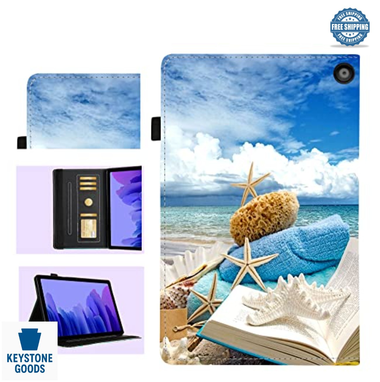 Tablet Case Fire HD 10 10.1 Inch 11th 13th Gen 2021 2023 PU Leather Flip Folio
