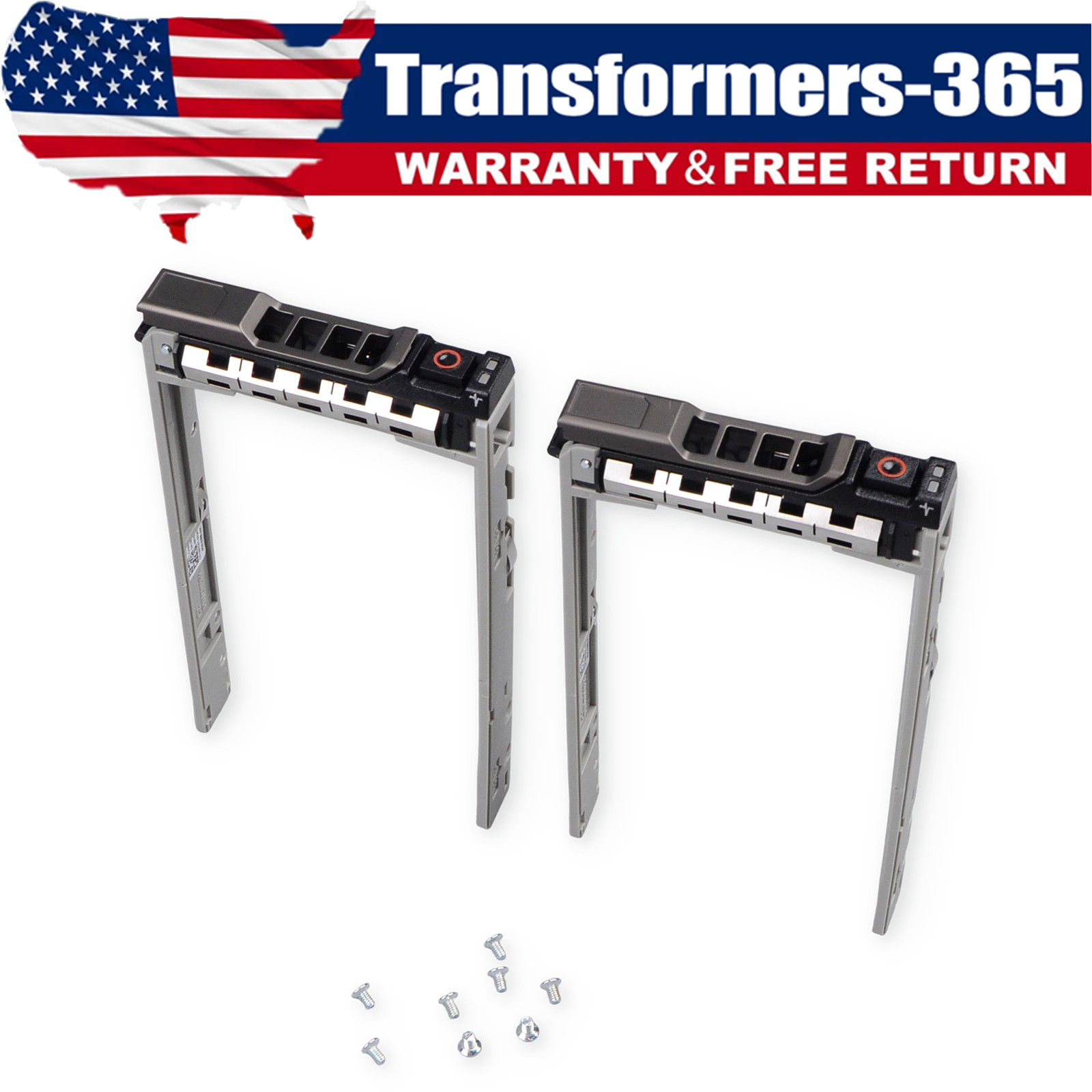 2-Pack 2.5" HDD Tray 8FKXC 08FKXC for Dell R430 R630 R730 R730xd T630 MD1220