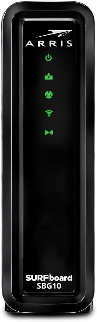 ARRIS Cable Modem (SBG10) DOCSIS 3.0 Gigabit - Up to 686Mbps - Comcast, Xfinity