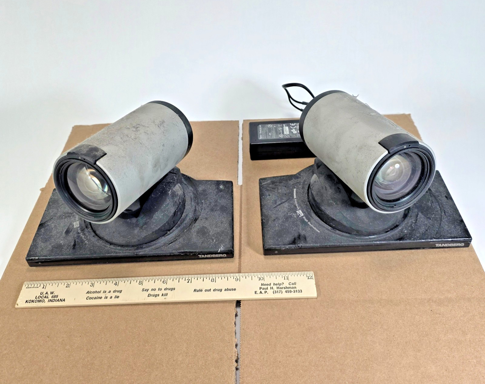 2PK Tandberg PrecisionHD PTZ Video Conference Camera CTS-PHD-S-TTC8-01 12V Power