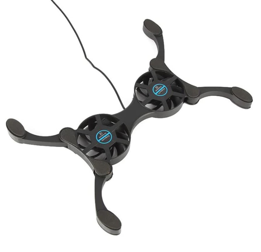 THE PERFECT PART Dual USB Cooling Fan Pad Foldable Slim Fans Cooler Stand for La