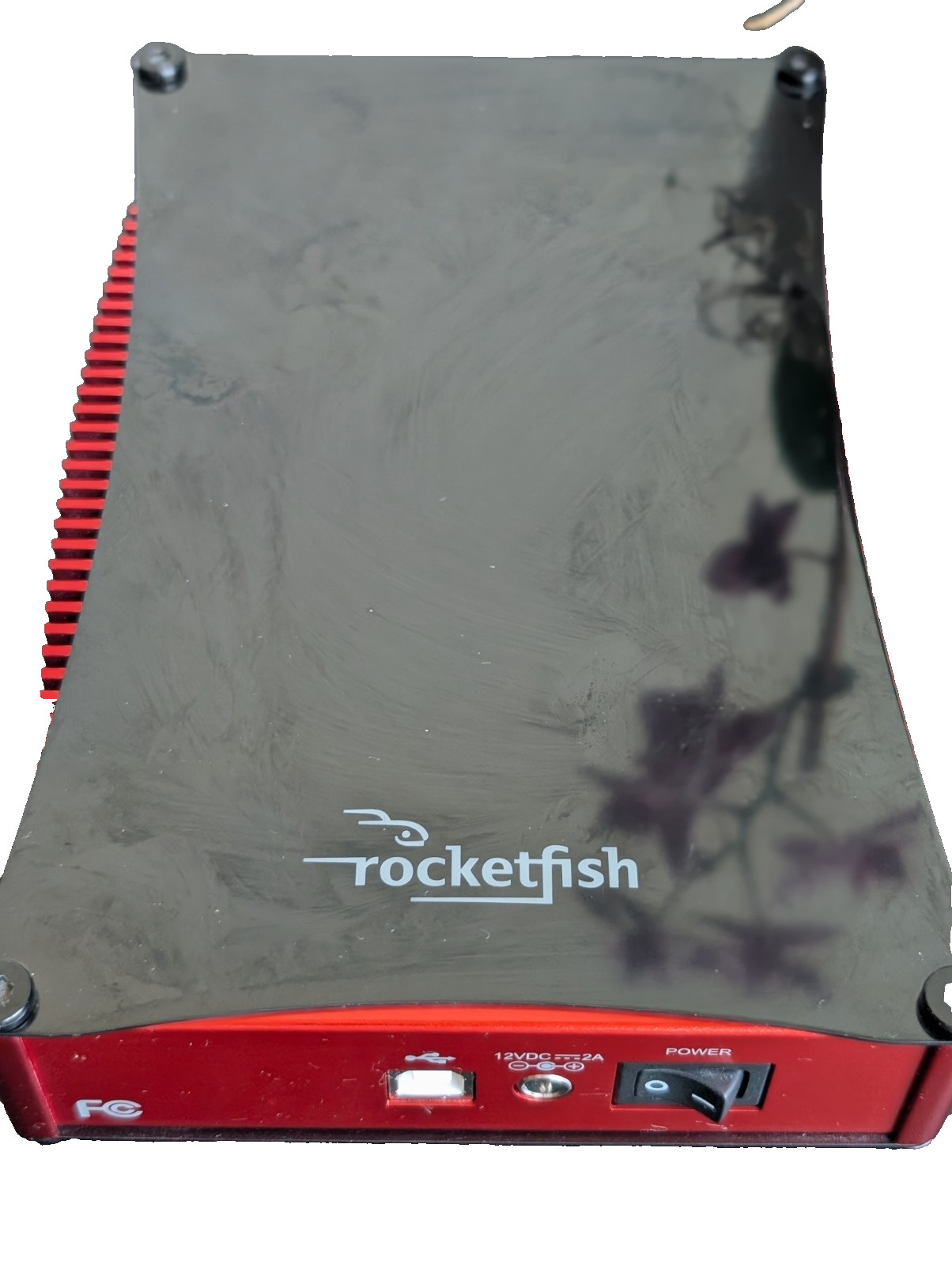 Rocketfish RF-HD35 Red 3.5" USB 2.0 External Hard Drive Enclosure Kit Casing