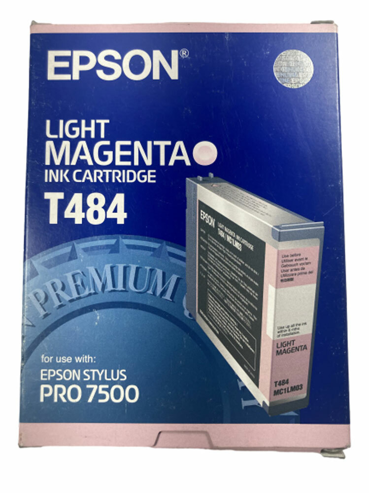 Genuine Epson T484 Light Magenta Ink Cartridge for Stylus Pro 7500