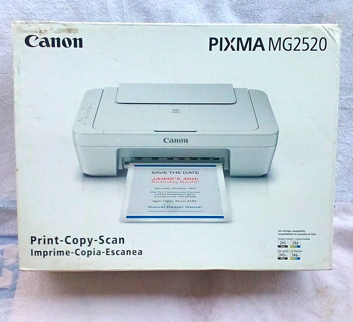 Canon PIXMA MG2520 All-In-One Color Inkjet Printer Copier Scanner USB