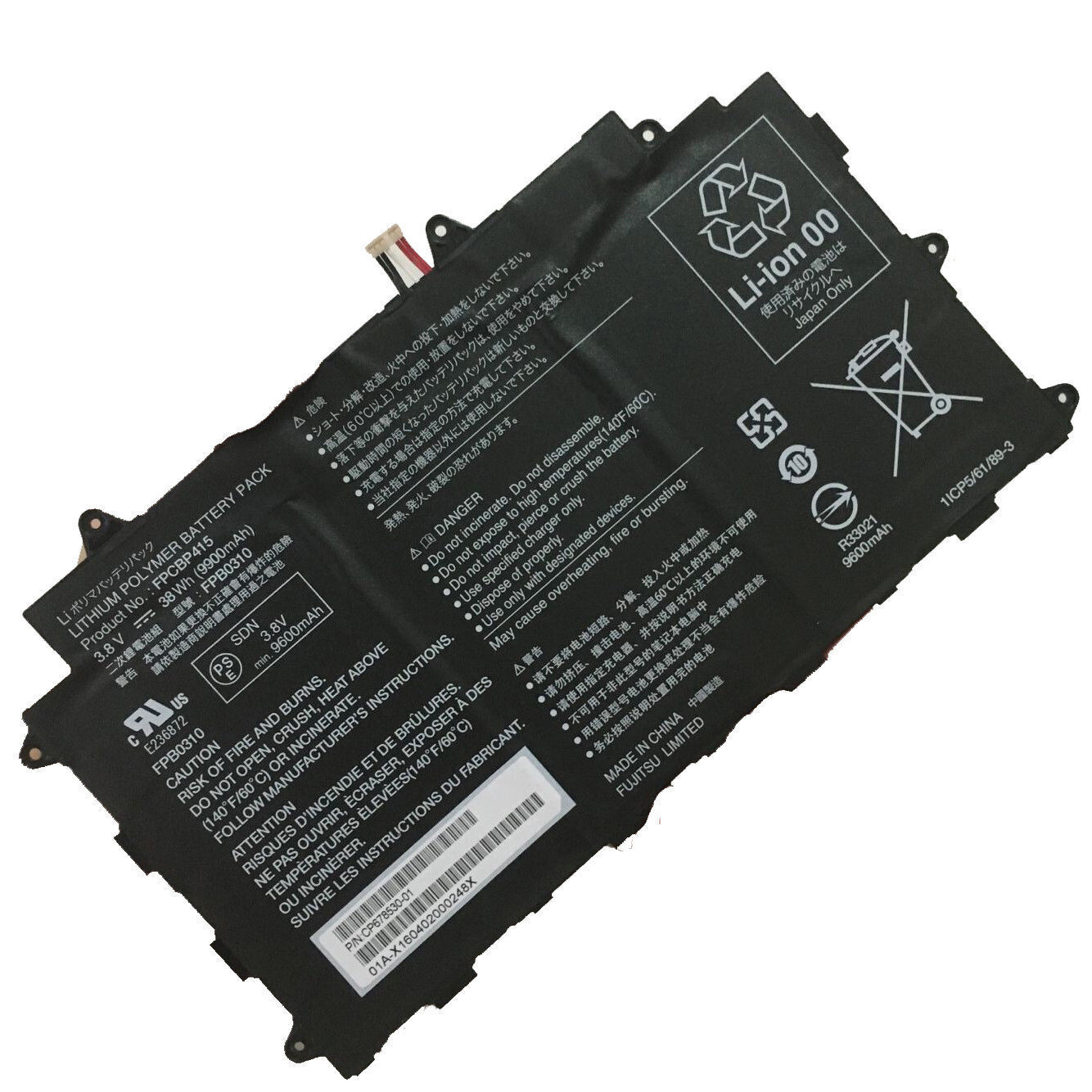 Genuine FPCBP415 FPB0310 CP678530-01 Battery for Fujitsu Stylistic Q584 F-02F
