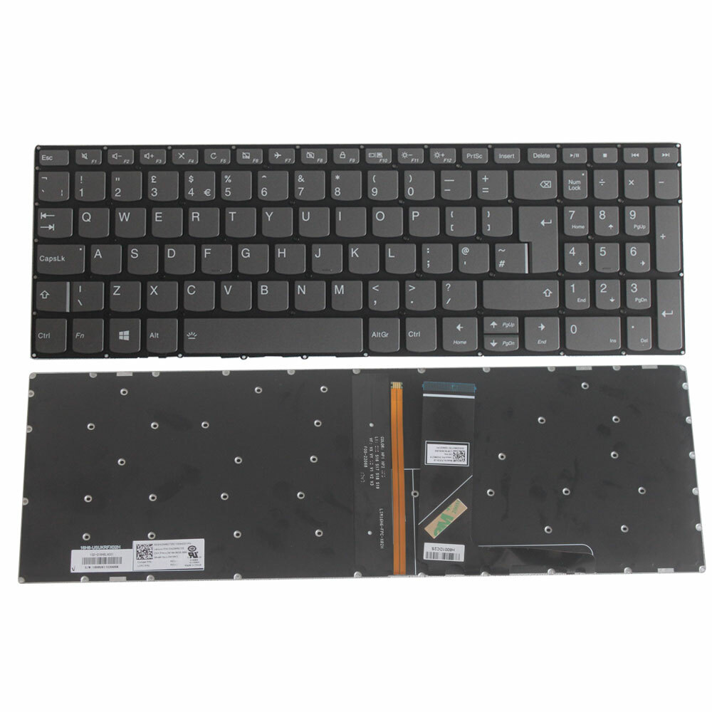 For Lenovo Ideapad 720S 720S-15 720S-15ISK 720S-15IKB UK Keyboard With backlit