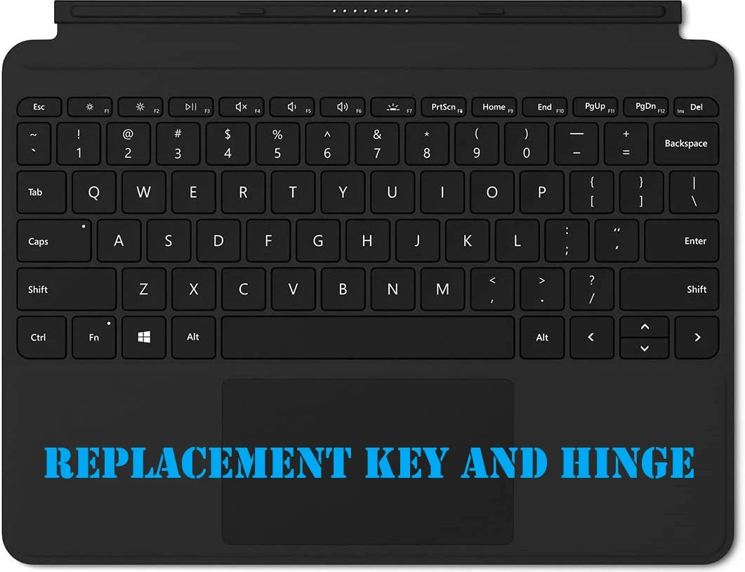 Replacement Key and Hinge for Microsoft Surface Go Keyboard 1840 - Black