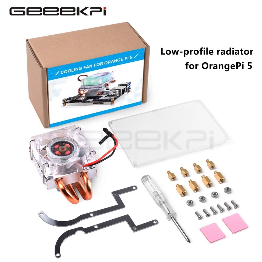 GeeekPi Low-Profile ICE Tower RGB Cooling Fan Radiator for Orange Pi 5/5B
