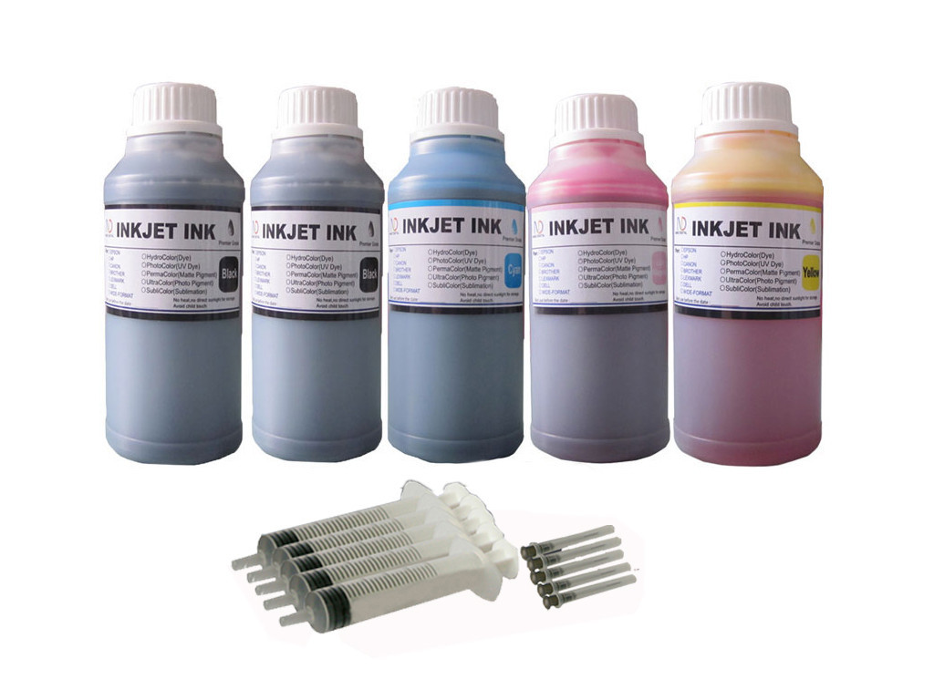5x250ml ND® Refill Ink for Canon PFI-107 207 imagePROGRAF iPF680 iPF685 iPF670
