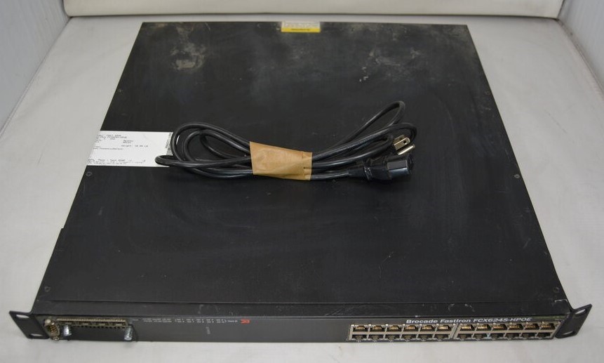 BROCADE FastIron FCX624S-HPOE Managed Network Switch SEE NOTES