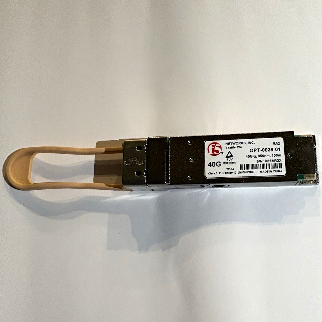 F5 OPT-0036-01 QSFP 40Gbps Optical Transceiver Module, LC Connector, 1x