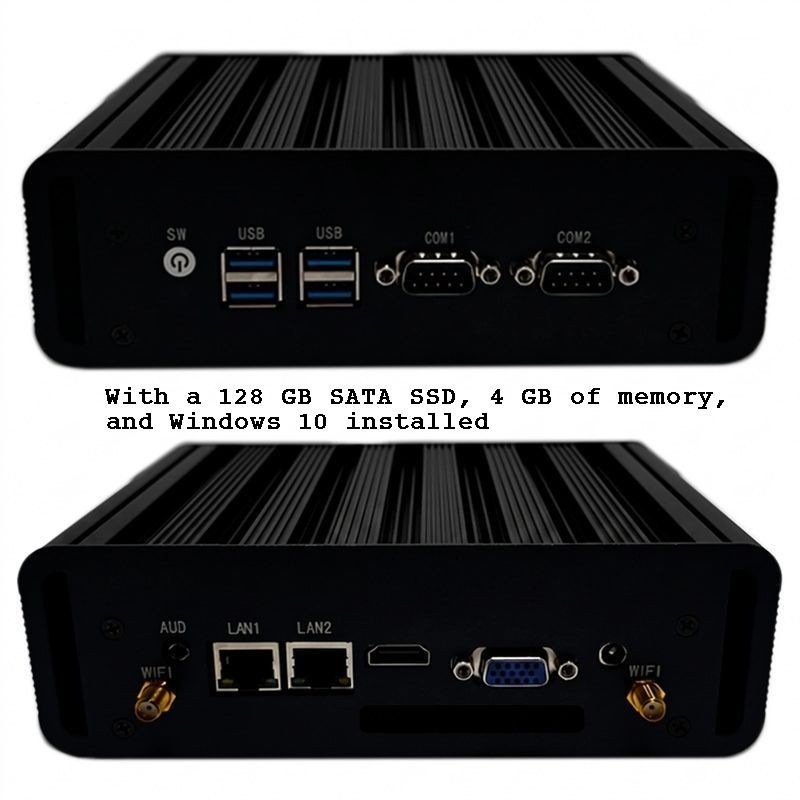 Cryo-PC Fanless Industrial Mini PC, 2x LAN, 2x DB9, Core i7 4500, up and running