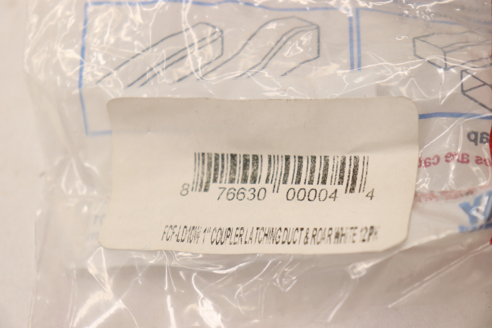 (12-Pk) Quest Technology Coupler For Raceway Latching Duct & Roar 1" FCF-LD10W  