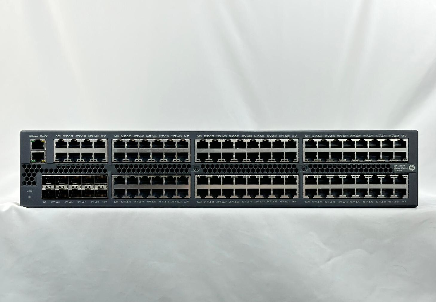 HPE FlexFabric Ethernet Switch 96x 1G RJ45 1x PSU+Fans 10x 10G SFP+ A5830AF-96G