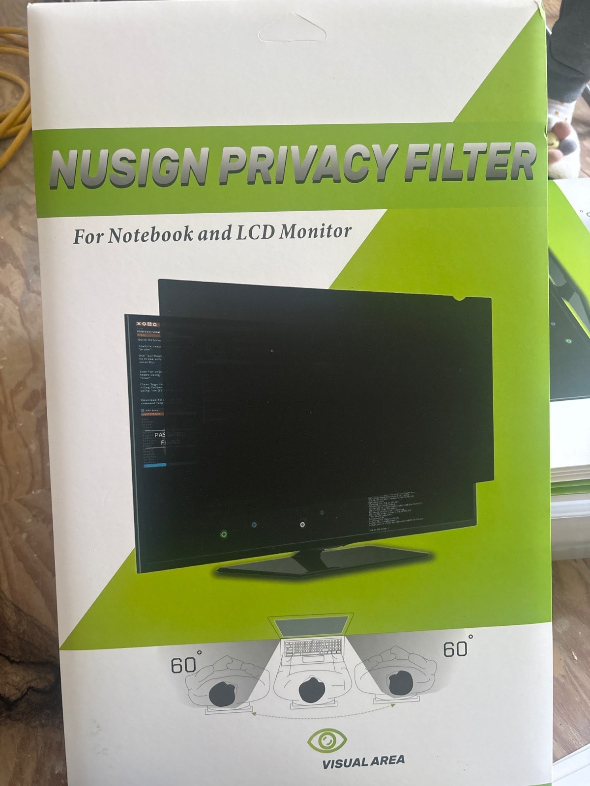 NUSIGN 24-inch Privacy Filter for LCD/LED Monitors - New in Box