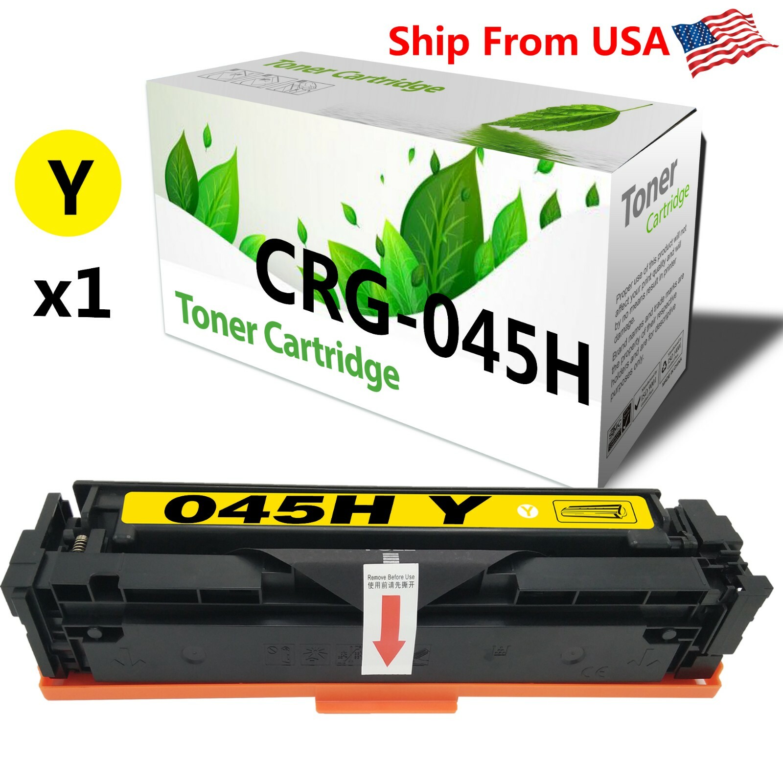 1-PacK CRG045H Compatible Toner Cartridge for Canon Color imageCLASS MF632Cdw