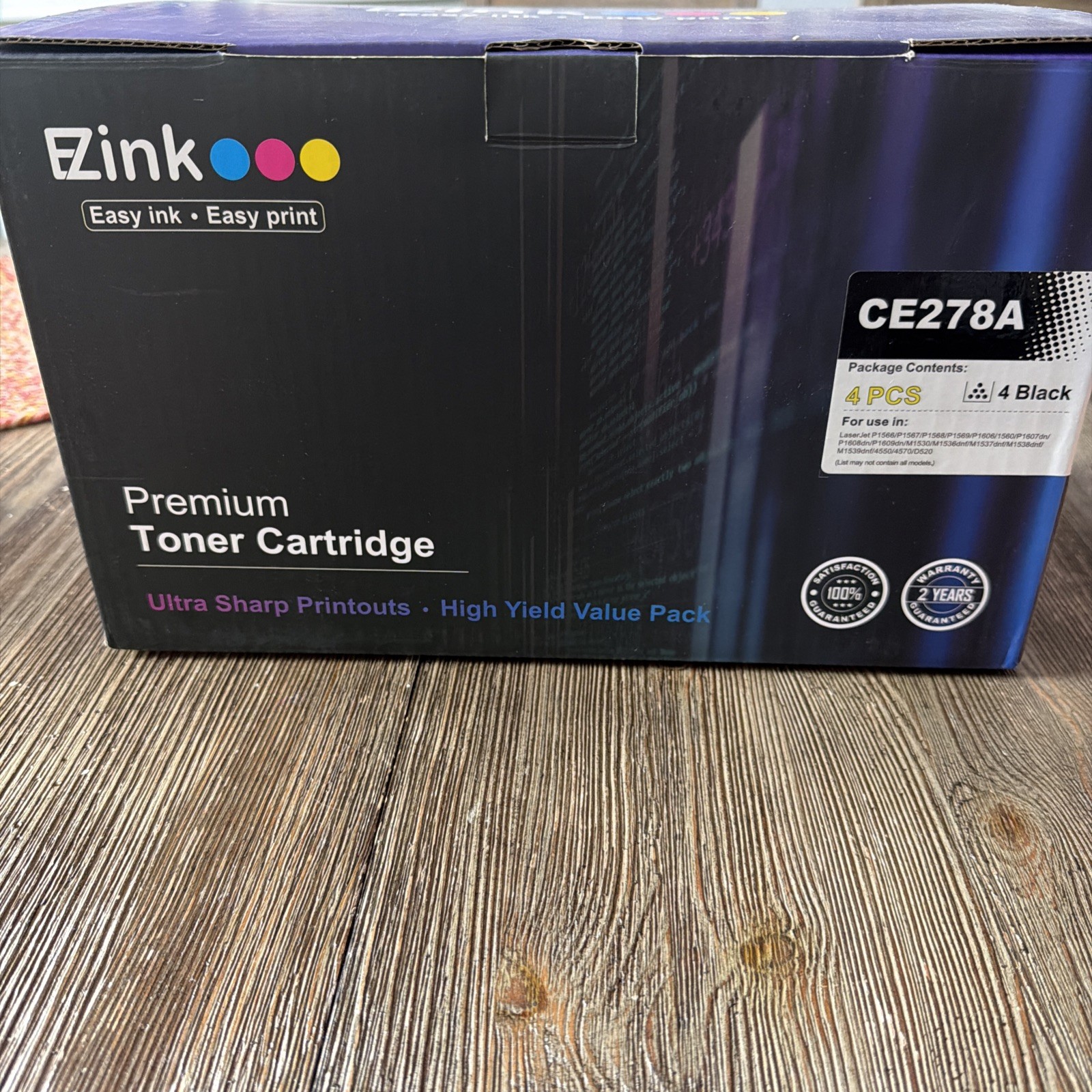 E-Z Ink ce278a Compatible Toner Cartridge Replacement HP 78A -3 black new in box