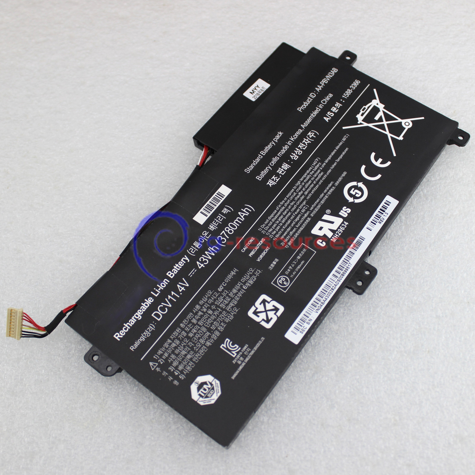 For 43WH AA-PBVN3AB Battery Samsung NP370R4E NP370R5E NP450R4V NP450R5V NP470R5E