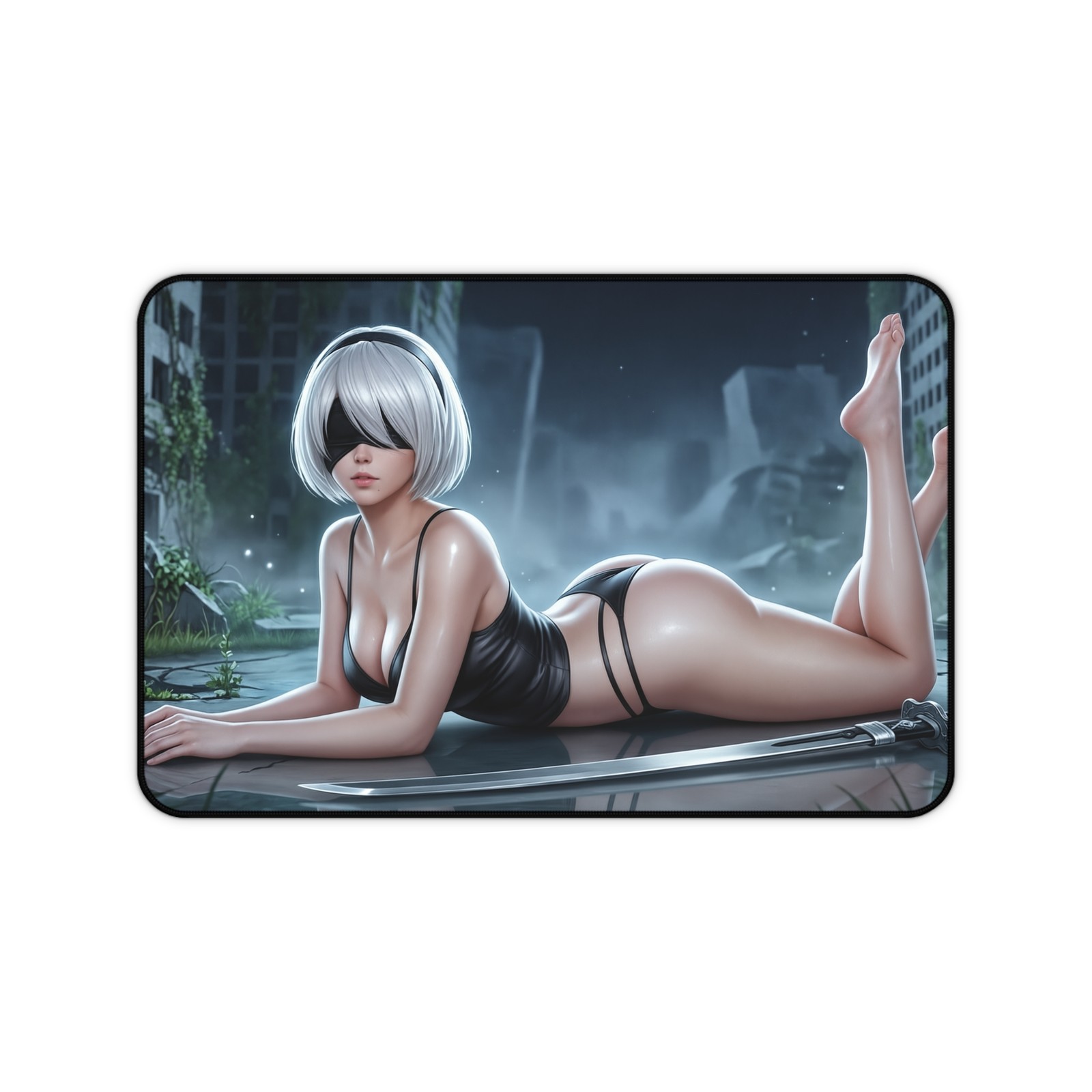 2B Mouse Pad, NieR Automata Desk Mat, A2 Gaming Mouse Pad XL