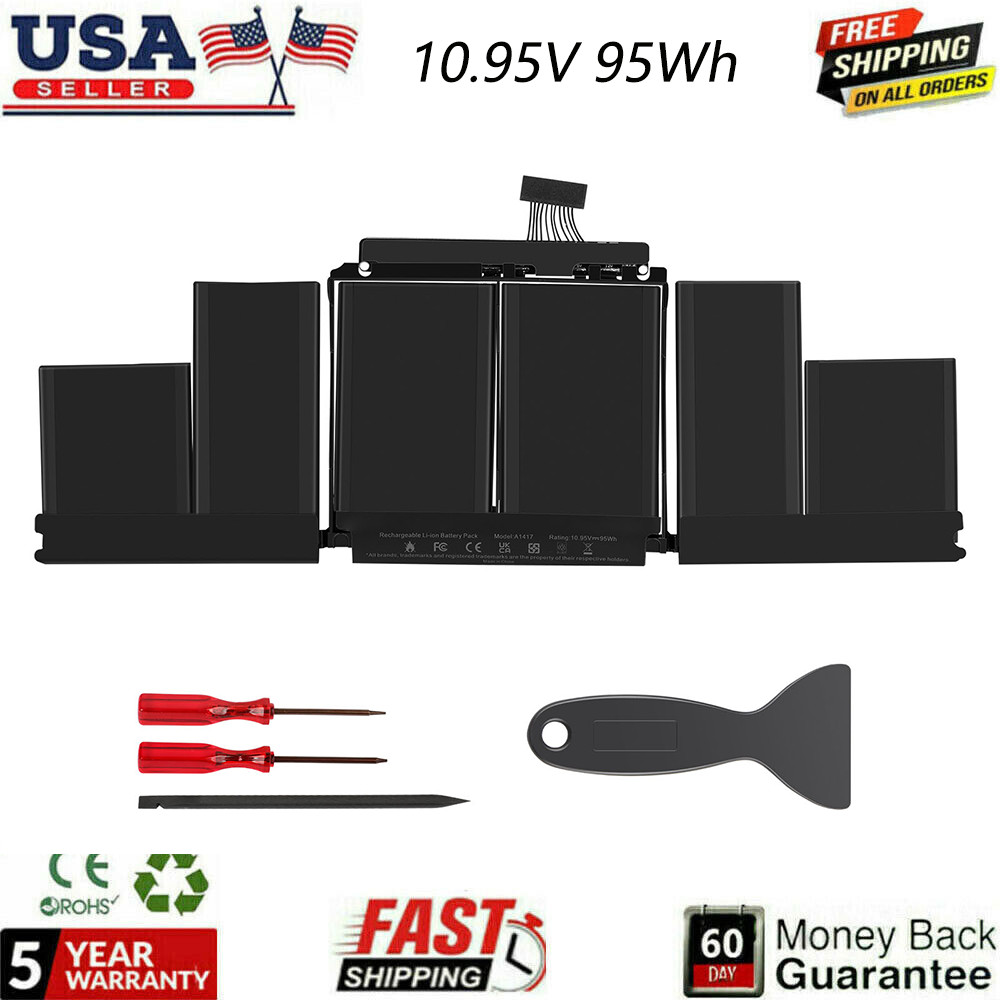 NEW A1417 BATTERY FOR APPLE MACBOOK PRO 15 RETINA A1398 MID 2012 EARLY 2013