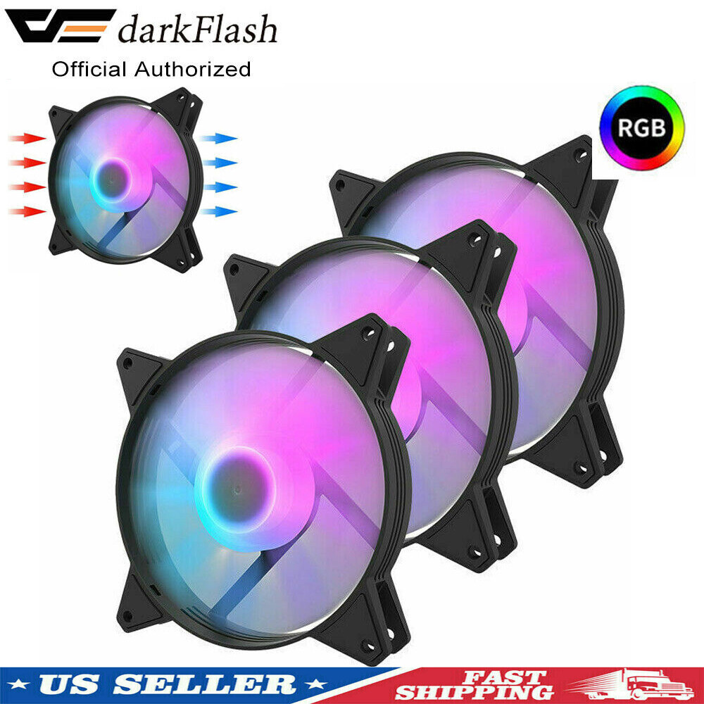 AIGO C6 Quiet PC Air Cooling RGB Fans Computer Case Game PC Cooling Fan 120mm