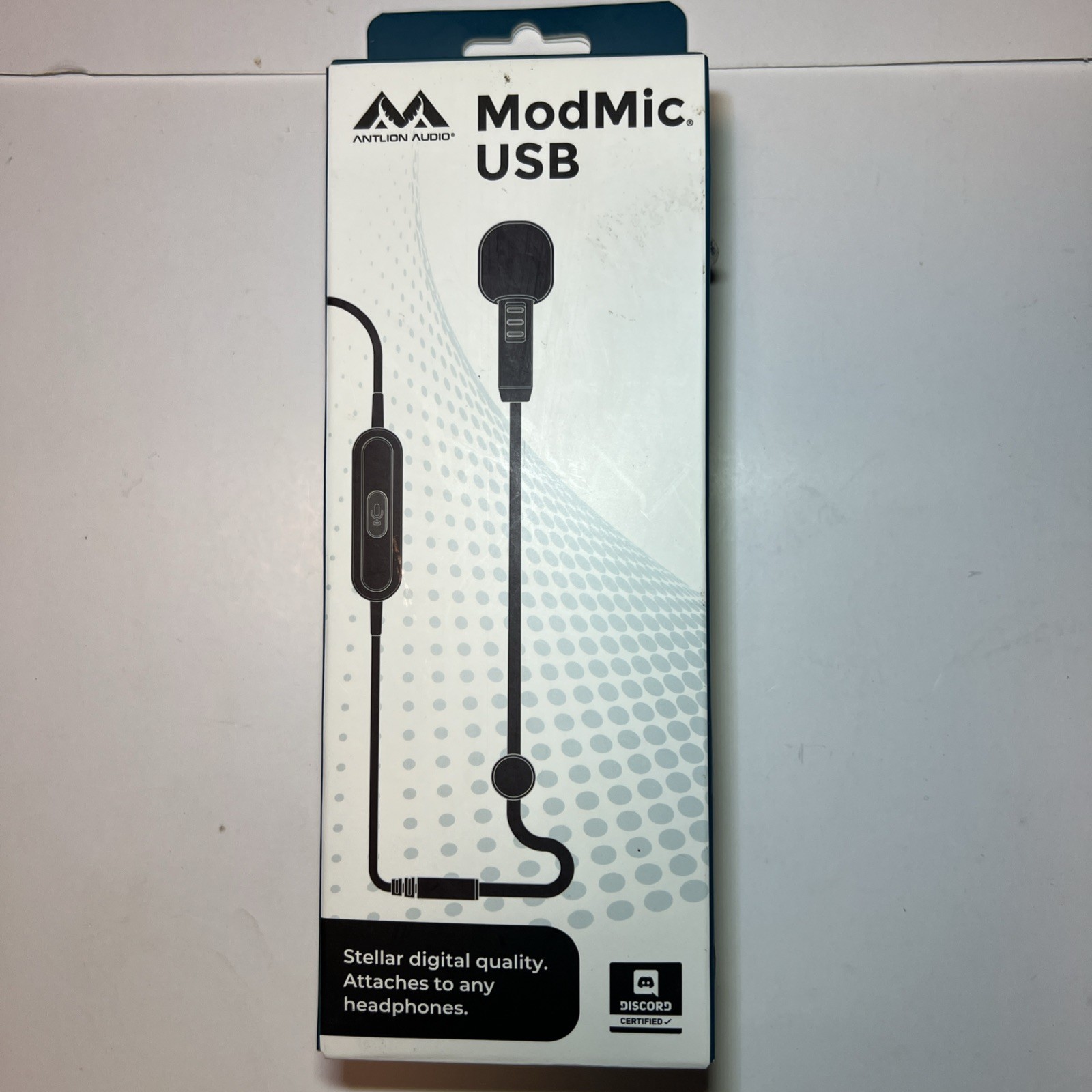 Antlion Audio ModMic USB Dual Microphone Noise Cancellation Clip-On Black
