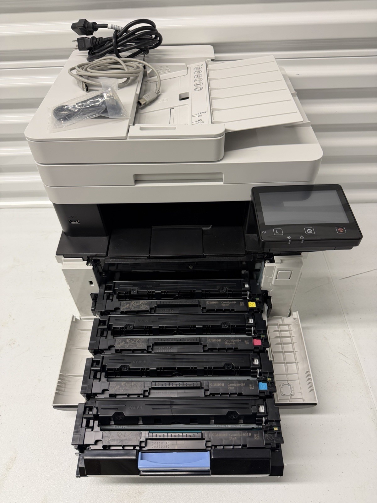 Canon ImageCLASS MF644Cdw Color Laser Printer w/ Genuine Toner + Power supply