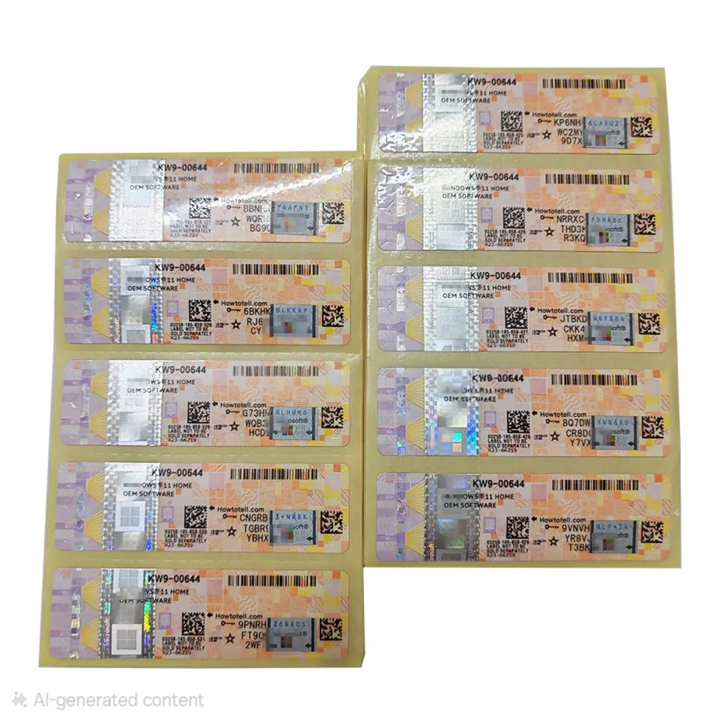 Windows 11 Home Key OEM Global license COA Sticker With License 100PCs