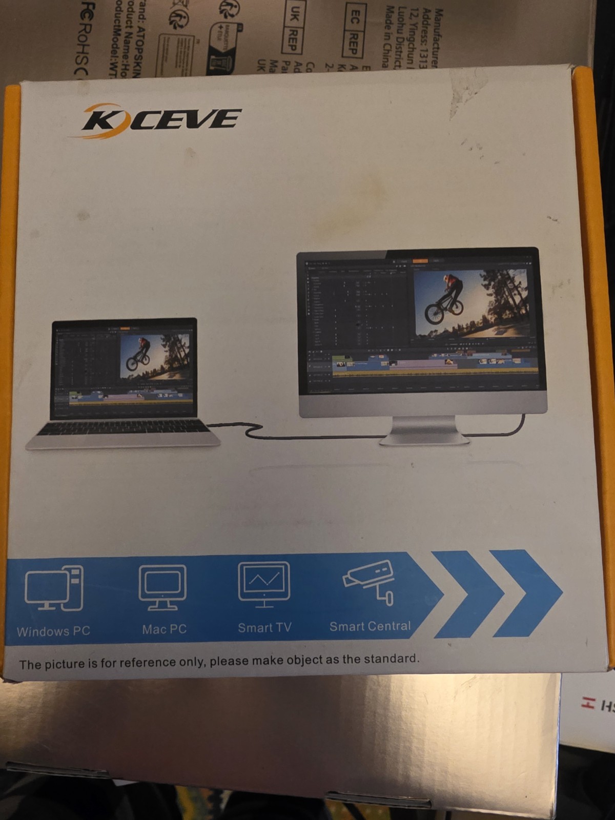 Kceve USB C Switch 2 in 1 Out or 1 in 2 Out, Type-C Bidirectional Switcher