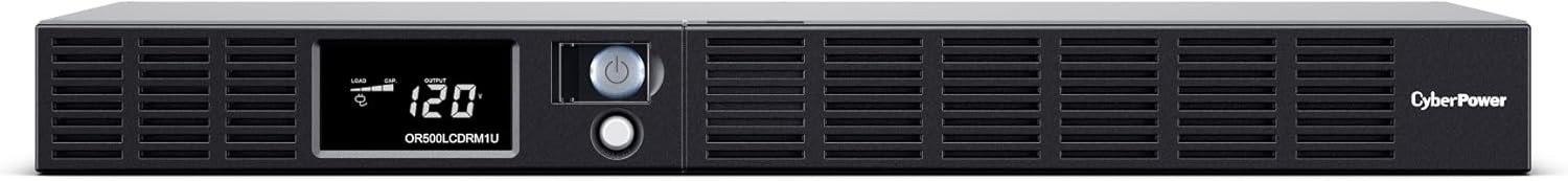 500VA Rackmount UPS CyberPower OR500LCDRM1U AVR 6 Outlets