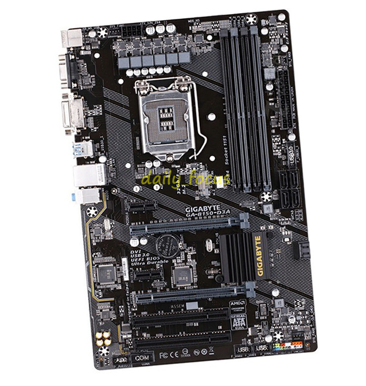 Gigabyte GA-B150-D3A Motherboard LGA 1151 Intel B150 DDR4 DIMM USB3.0 HDMI ATX