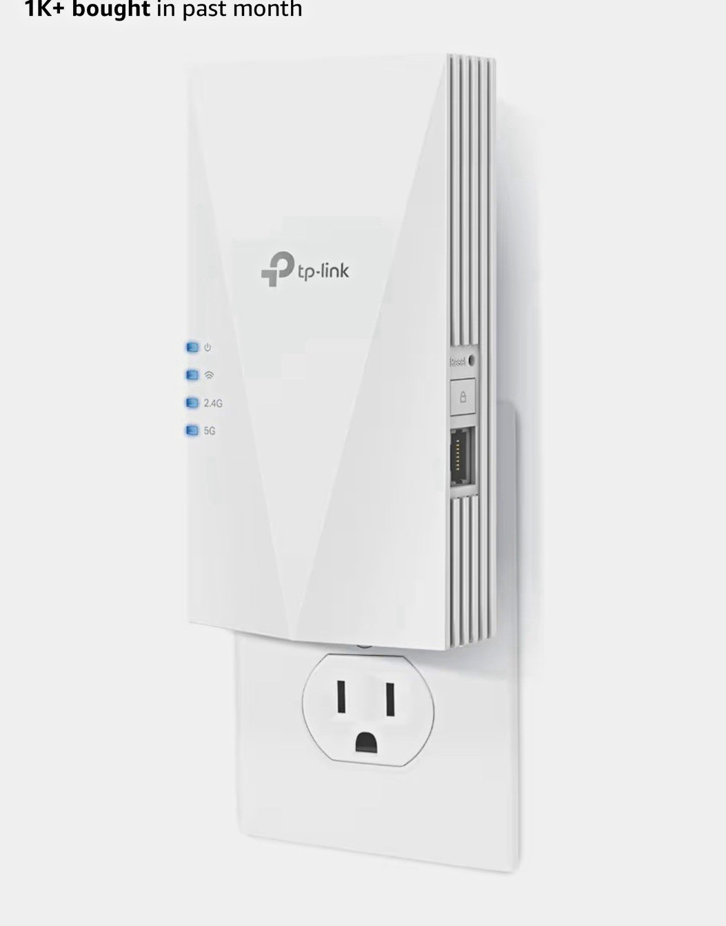 TP-Link AX1500 RE500X Wi-Fi 6 Dual-Band Extender EasyMesh WPS 1 LAN White