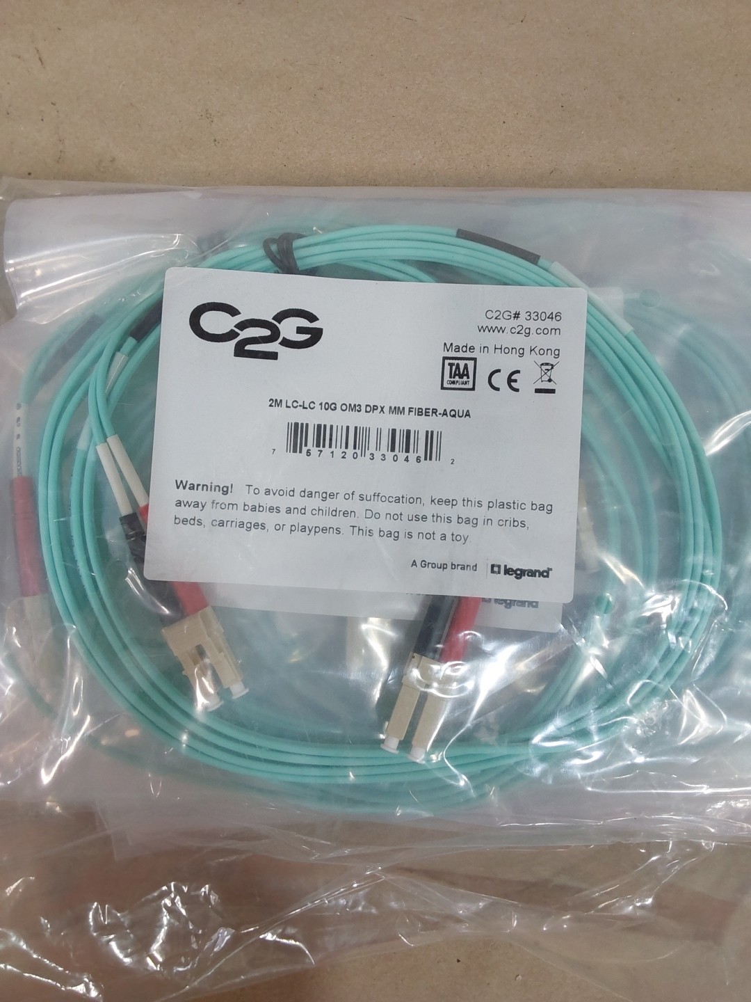 NEW Legrand VS 2M LC LC OM4 DPX PVC (LOT OF 10)....V22