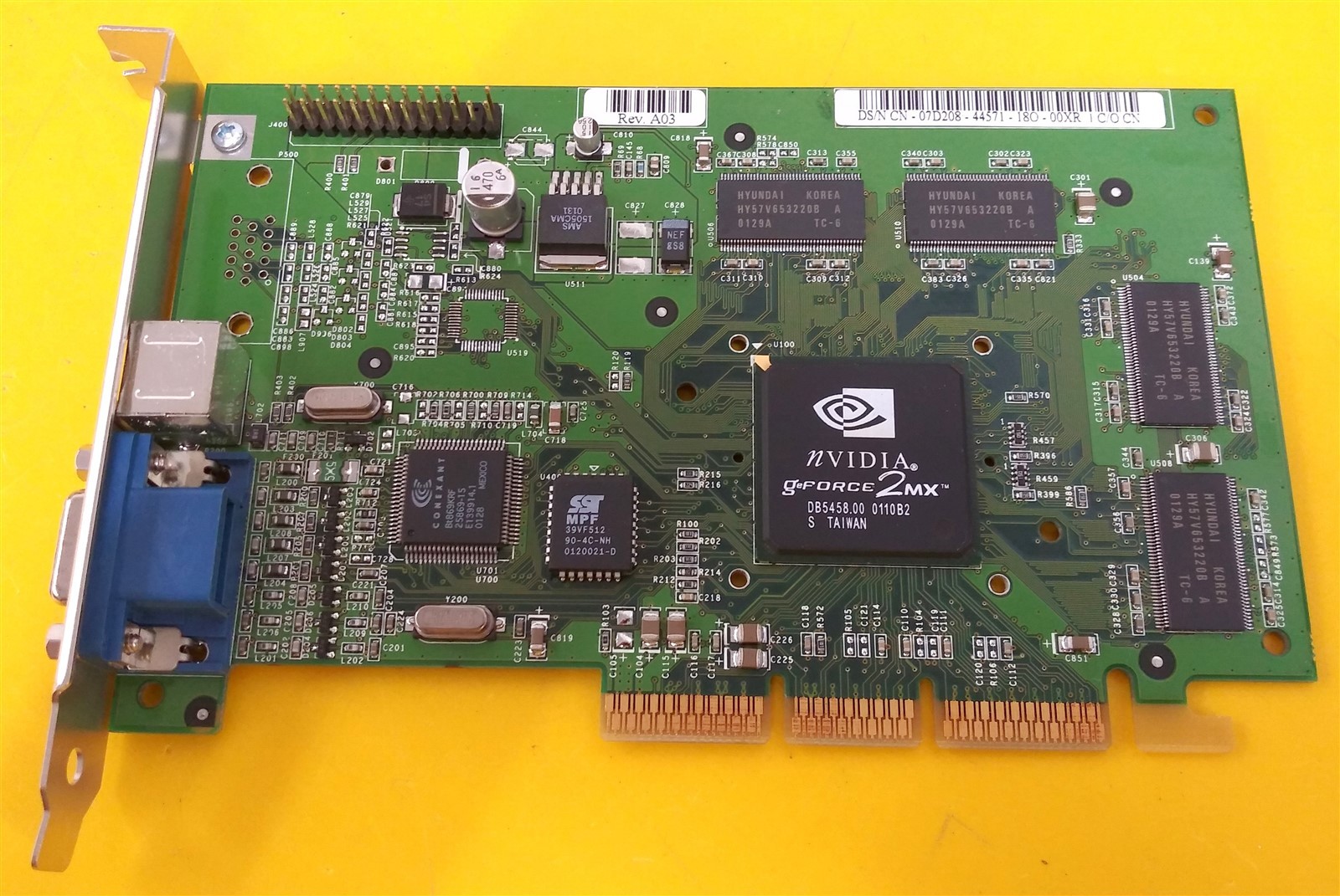 ⭐️⭐️⭐️⭐️⭐️ Desktop Video Card NVidia G-Force 2 MX 07D208 Dell Dimension 8100