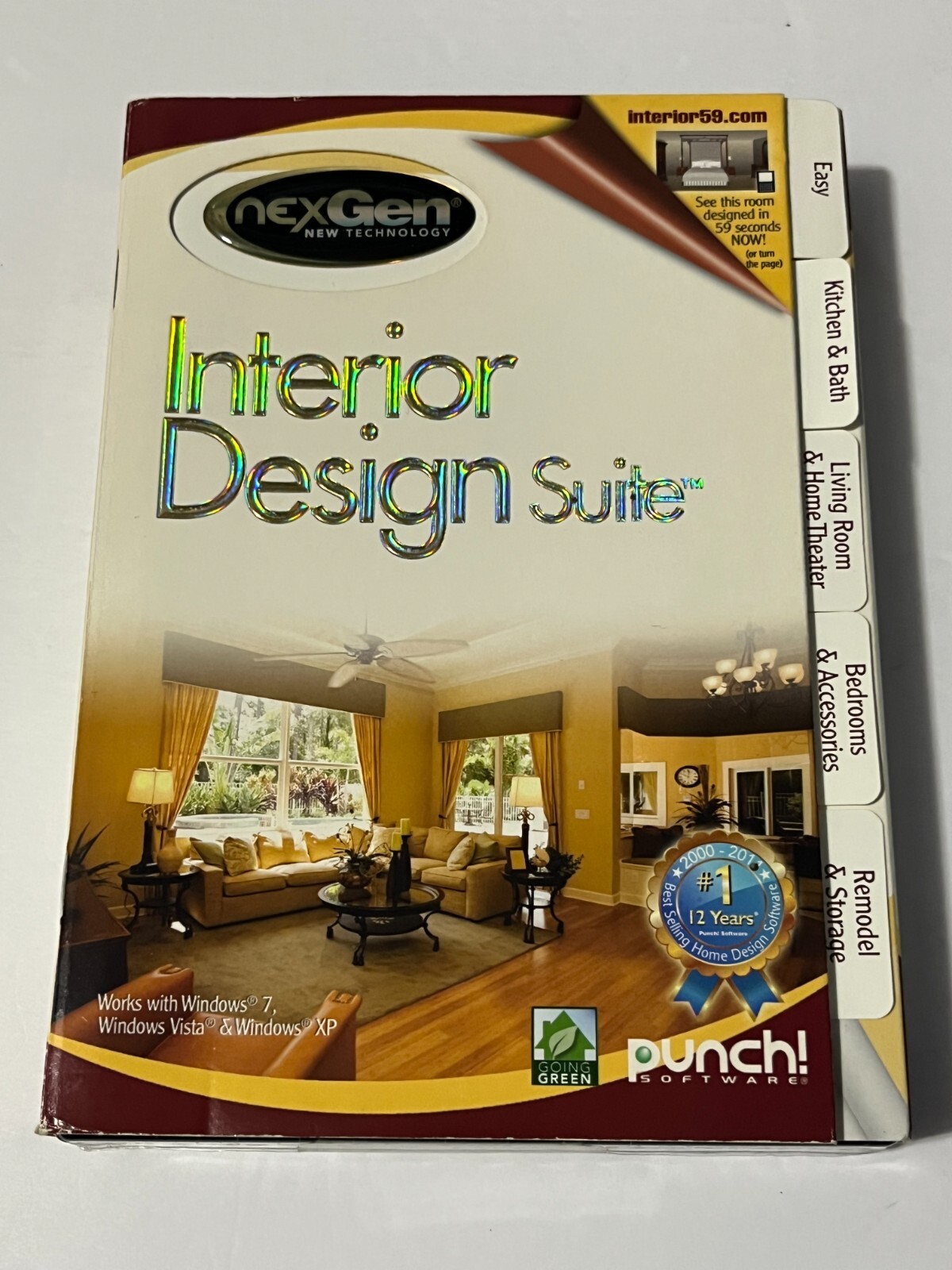 NexGen Interior Design Suite Software / Works with Windows & Vista