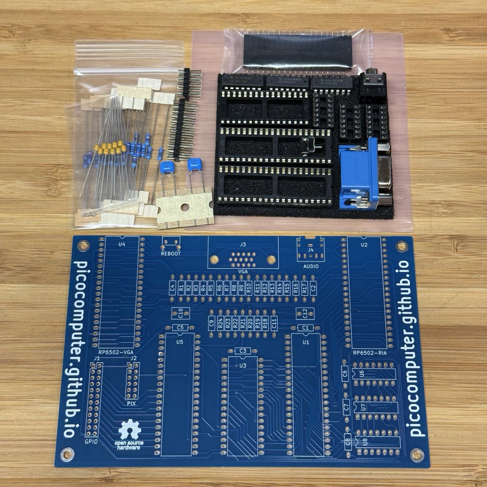 Picocomputer RP6502-PICO 6502 DIY Component Kit (NO PI'S OR MAIN IC'S INCLUDED)