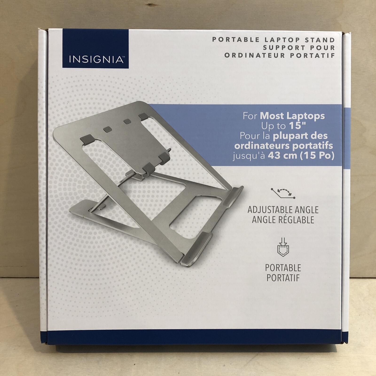 Insignia Portable Adjustable Laptop Stand For Macbook Pro Air / PC (up to 15'')