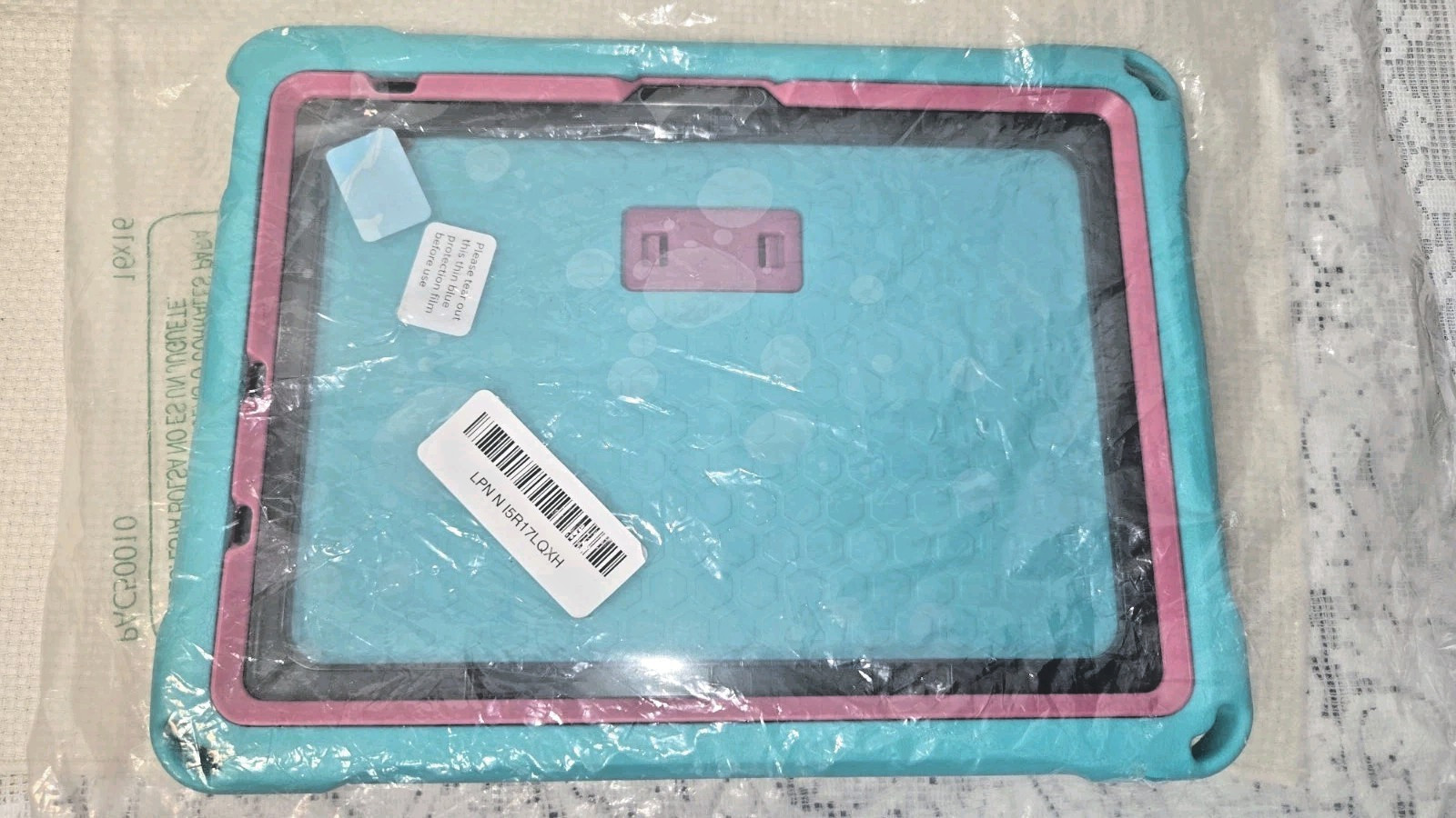 Heavy Duty 10" Tablet Case Teal Pink Rugged Shockproof Hand Grip Stand New