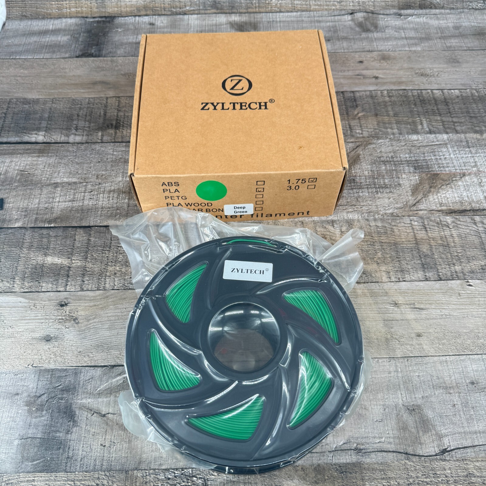 Zyltech 3D Printer Filament 1.75 Green