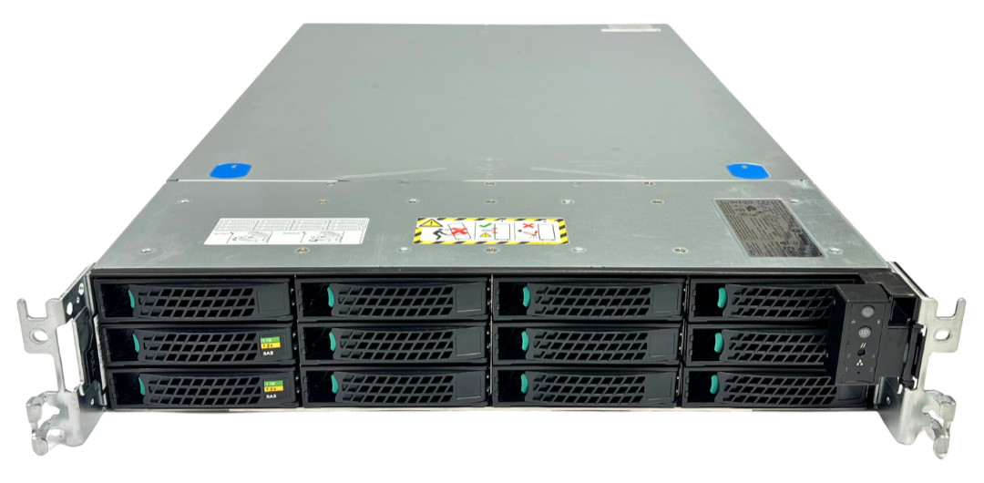 EMC Data Processing Server 2X E5-2620 V3 32GB RAM 2x 1TB 2X 750W PSU 12x3.5" BAY
