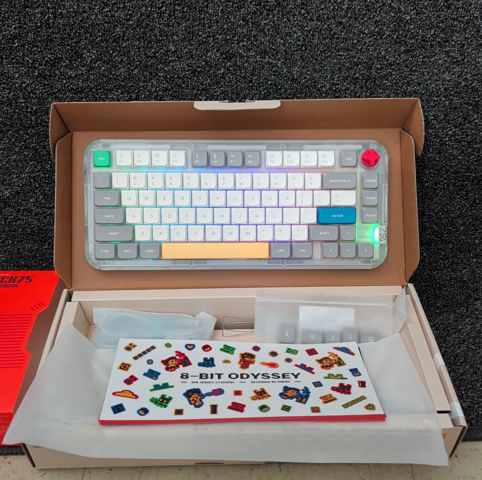 NuPhy Kick75 Low Profile Mechanical Keyboard - White