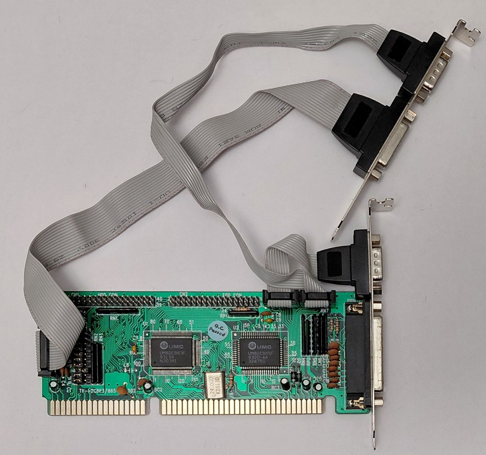 UMC TK-82C863/865-2J ISA Multi-I/O IDE Floppy Controller (Retro, 1993)