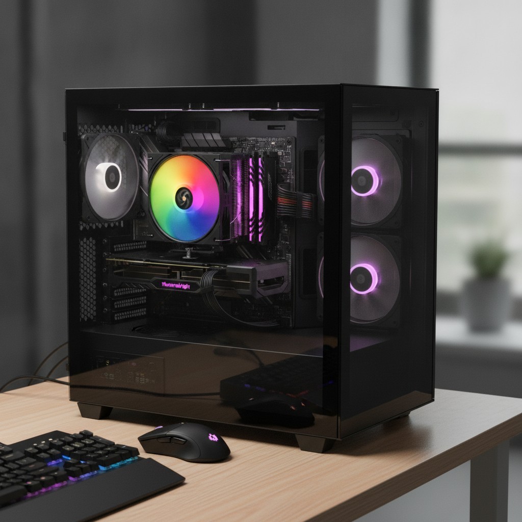 Efficient CPU Cooler with Digital Display: TL-P12-S PWM Fan for Top Performance