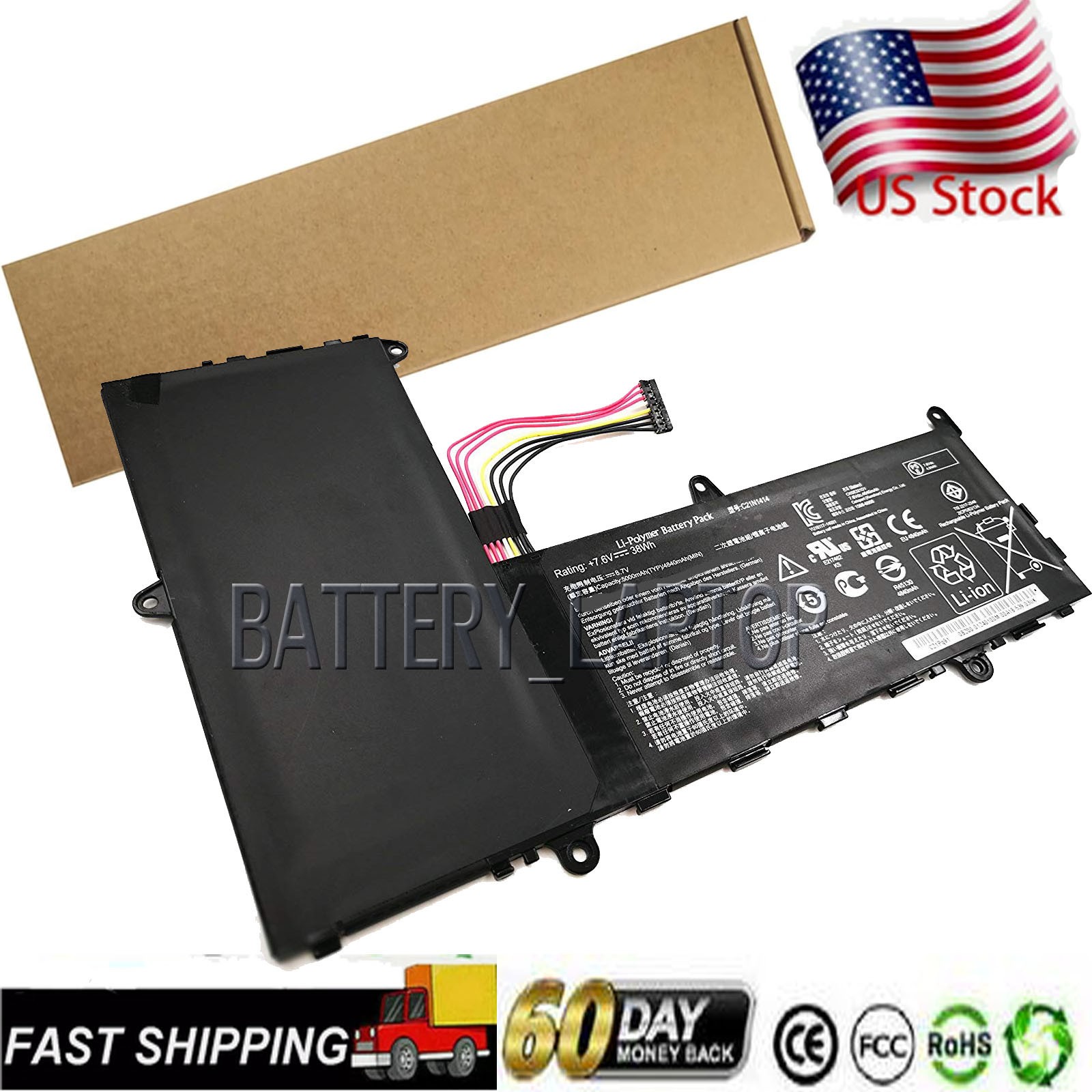 Battery for Asus EeeBook C21N1414 C21PQ91 CKSE321D1 0B200-0124000 CKSE321D1