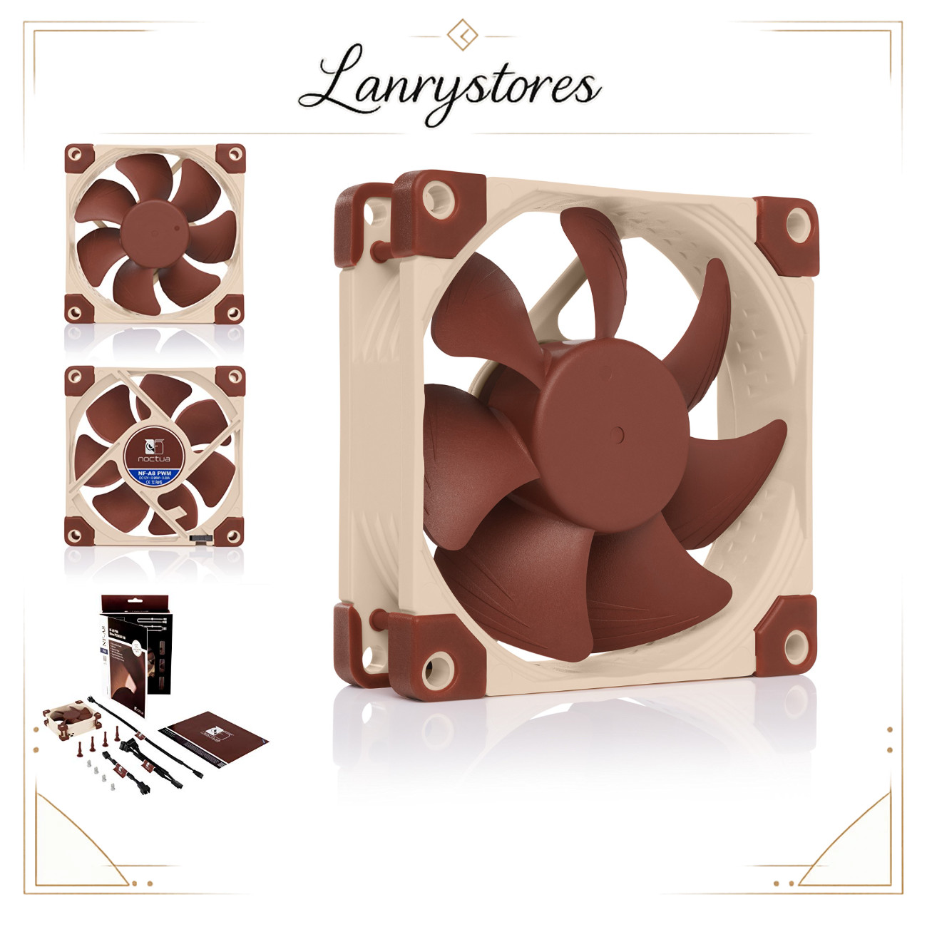 High-Performance 80mm PWM Quiet Cooling Fan - Ultra Silent, Efficient Airflow