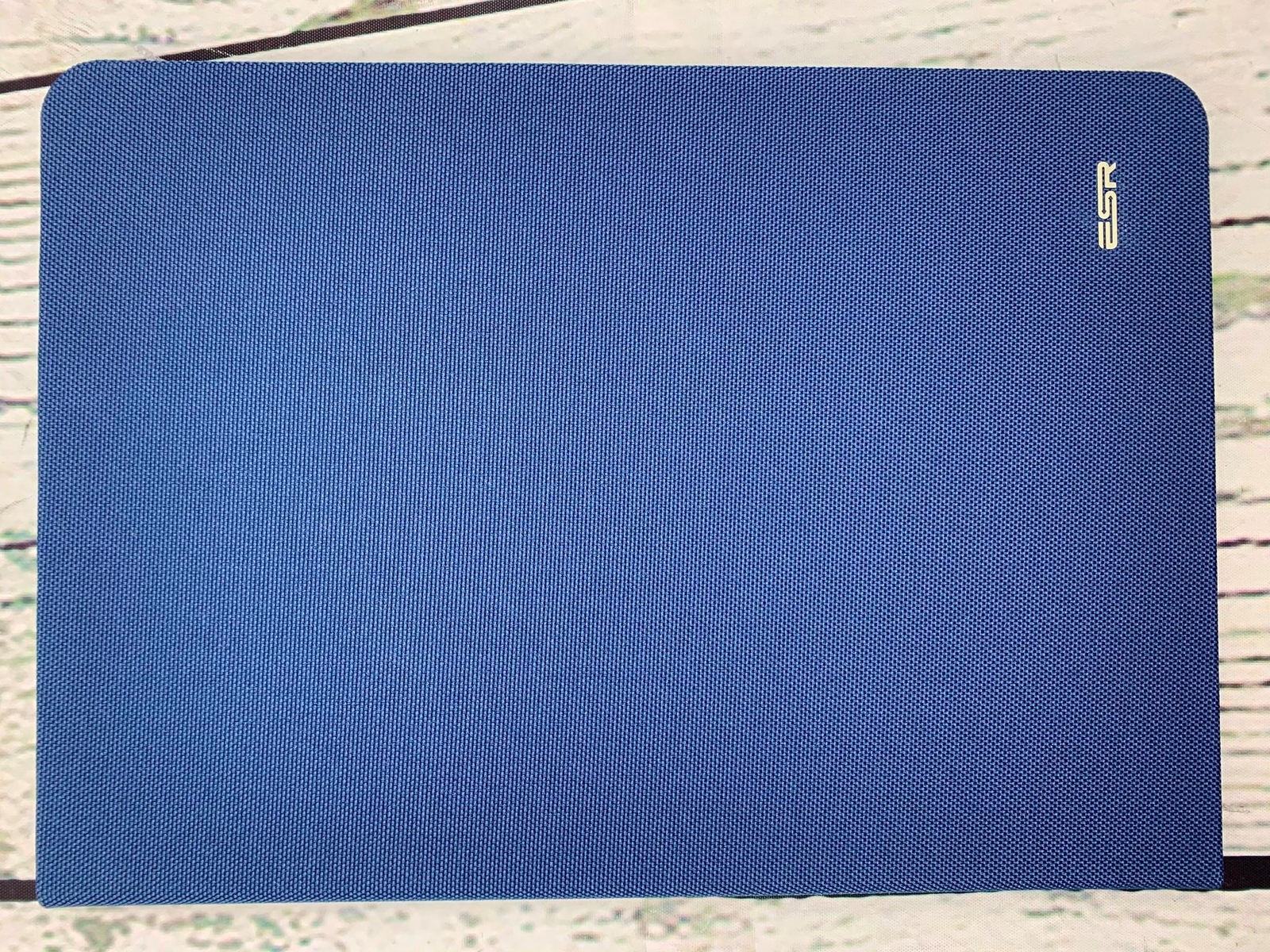 Smart Case Cover Fabric Translucent Frosted Back Magnetic Cover Navy Blue 9.7in