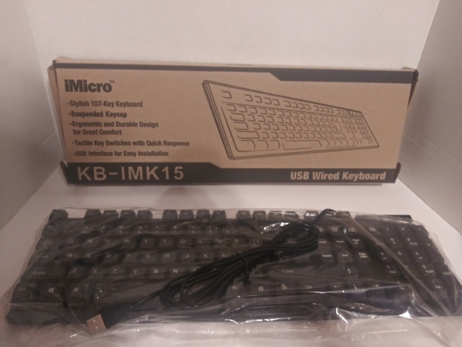 IMicro Stylish 107-Key Wired keyboard KB-IMK15