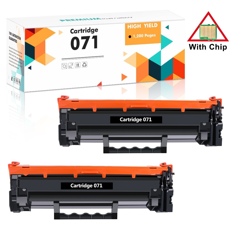 2× Toner Cartridges Replacement for Canon 071 CRG071 for imageCLASS LBP122 LBP12